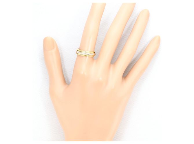 Autre Marque 18K Goldring Weißgold und Gelbgold Golden - Ansicht 5