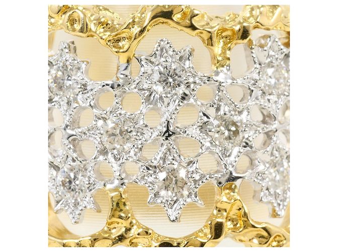 Autre Marque Anello fede con diamanti 18K D'oro - vista 2
