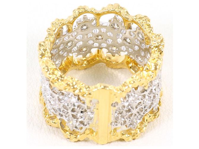 Autre Marque Anello fede con diamanti 18K D'oro - vista 4