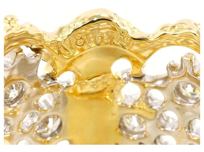 Autre Marque Anello fede con diamanti 18K D'oro - vista 5
