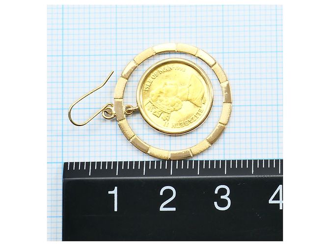 Autre Marque Pendientes colgantes de oro amarillo 24K K24 Dorado - vista 4