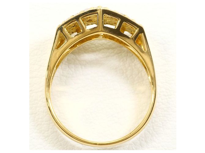 Autre Marque Anello a fascia in oro giallo 18K con diamante D'oro - vista 3