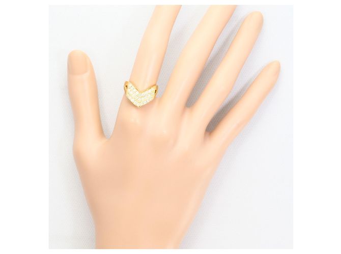 Autre Marque Anello a fascia in oro giallo 18K con diamante D'oro - vista 7