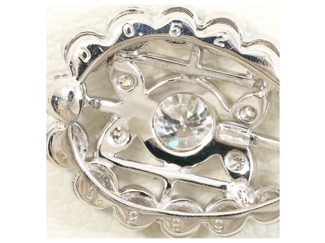 Autre Marque Platin-Halskette PT850 mit Diamanten - Ansicht 4