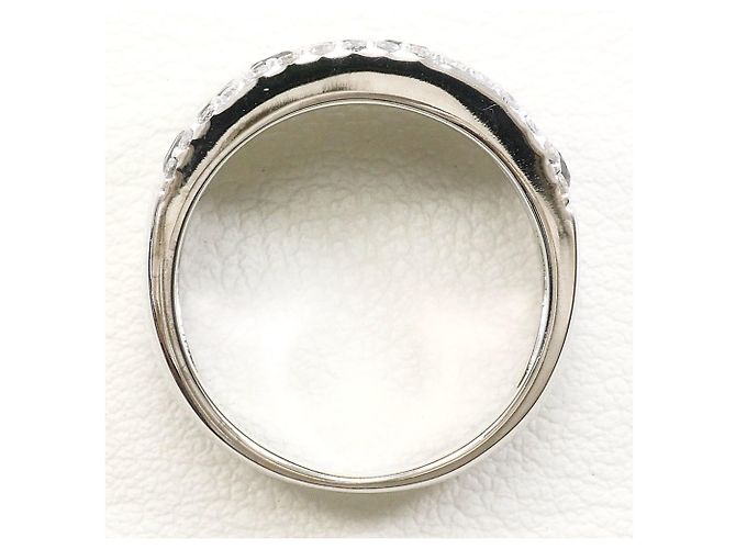 Autre Marque Anello fede in oro bianco 14K con diamante nero D'oro - vista 3