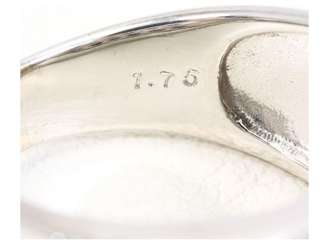 Autre Marque Anello fede in oro bianco 14K con diamante nero D'oro - vista 6