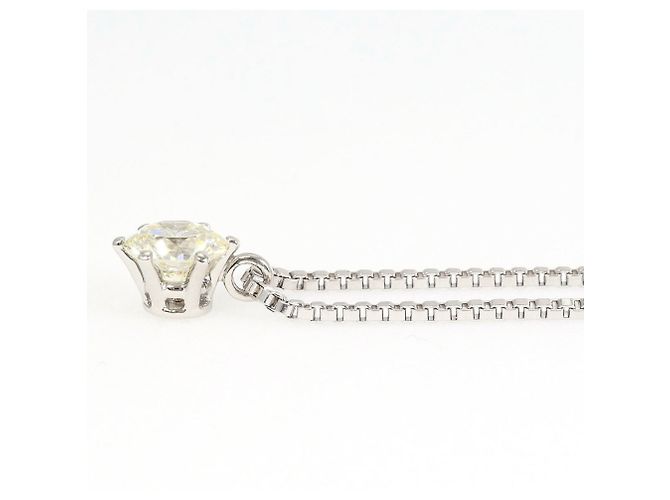 Autre Marque Collar de platino PT850 con diamante amarillo - vista 2
