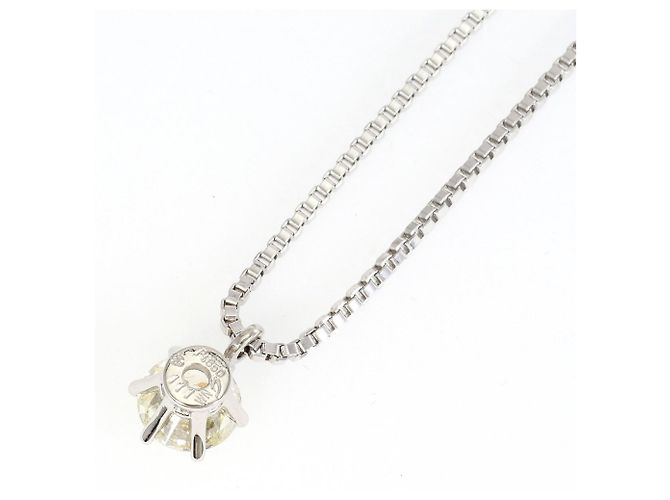 Autre Marque Collar de platino PT850 con diamante amarillo - vista 3