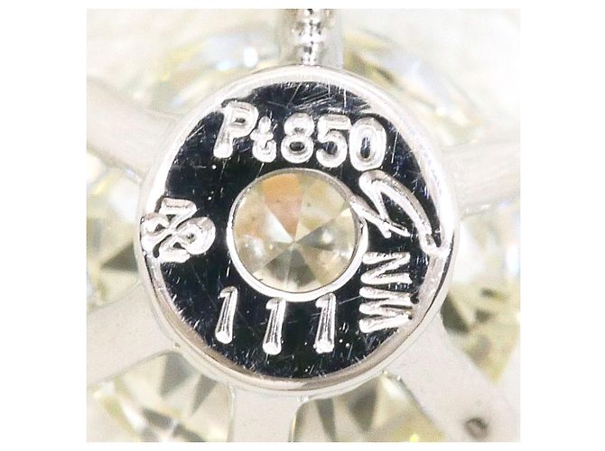 Autre Marque Collar de platino PT850 con diamante amarillo - vista 4