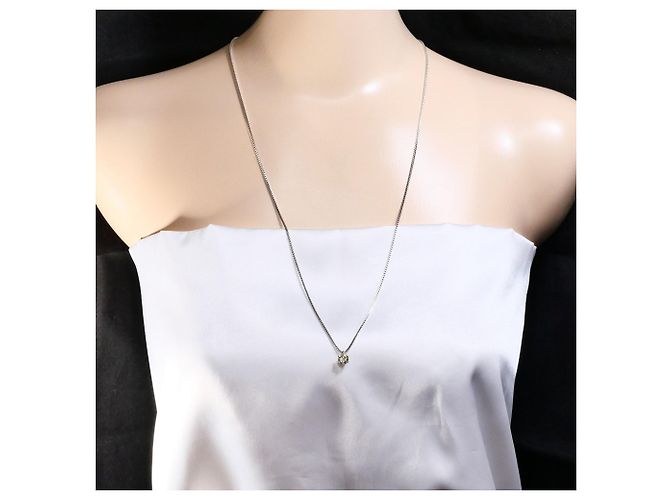 Autre Marque Collar de platino PT850 con diamante amarillo - vista 6