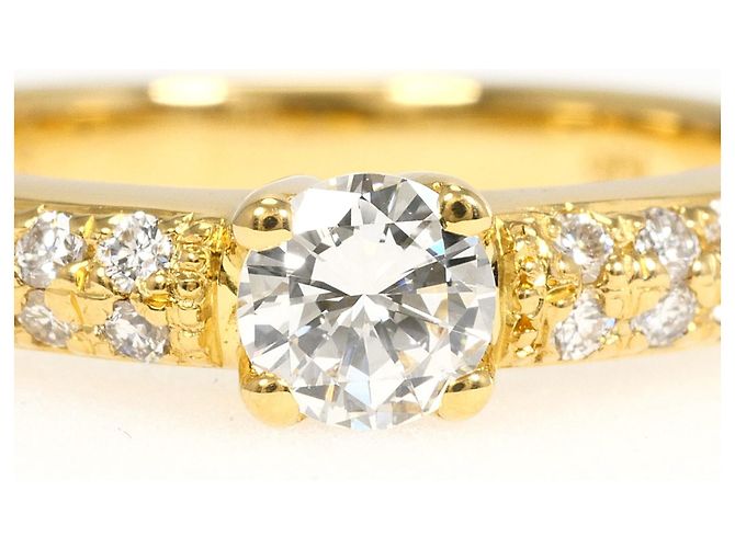 Autre Marque Anello fede in oro giallo 18K e diamanti D'oro - vista 2