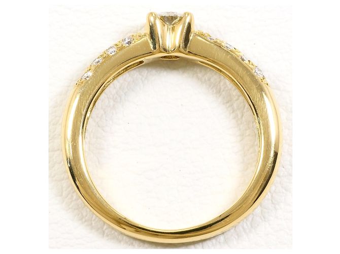 Autre Marque Anello fede in oro giallo 18K e diamanti D'oro - vista 3