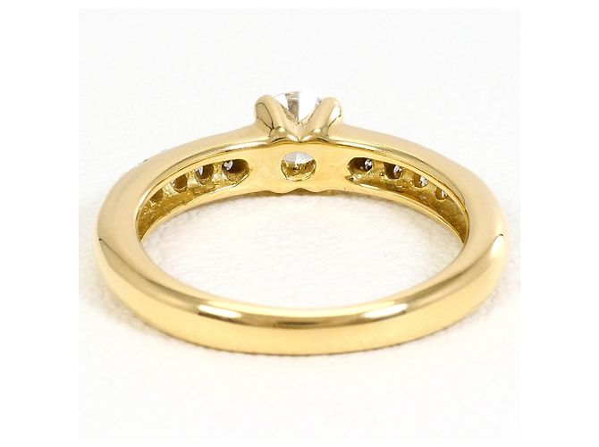 Autre Marque Anello fede in oro giallo 18K e diamanti D'oro - vista 4
