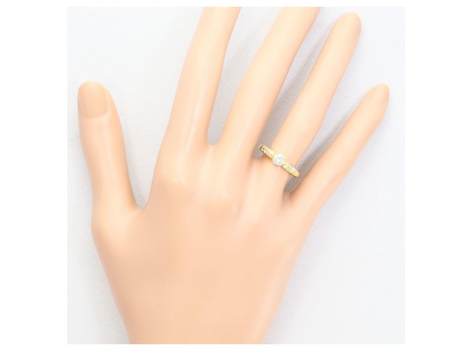 Autre Marque Anello fede in oro giallo 18K e diamanti D'oro - vista 7