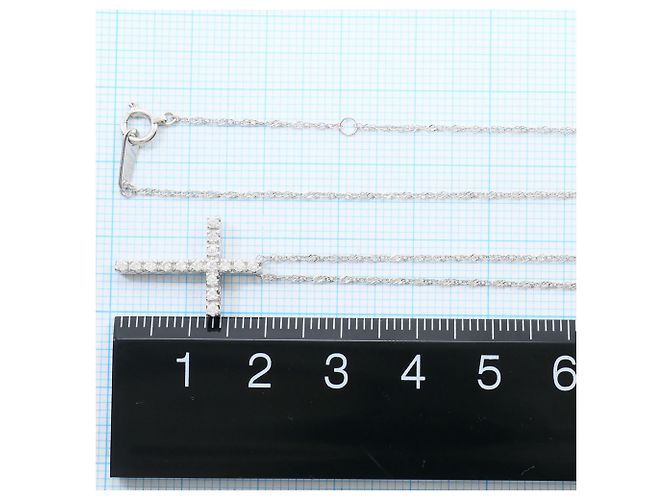 Autre Marque Collar elegante de platino con diamante - vista 4