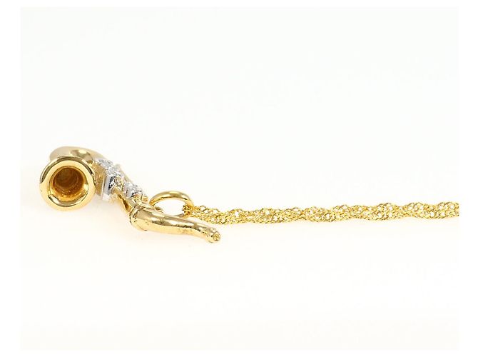 Autre Marque Collar de oro 18K con diamante Dorado - vista 2