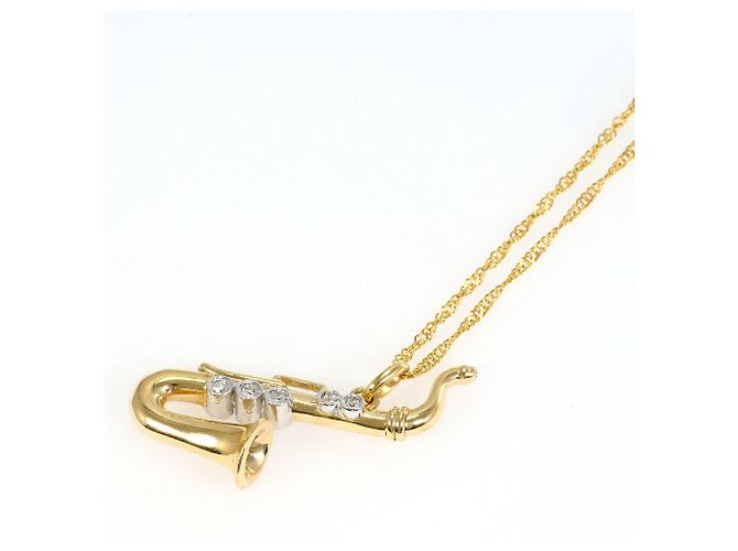 Autre Marque Collar de oro 18K con diamante Dorado - vista 3