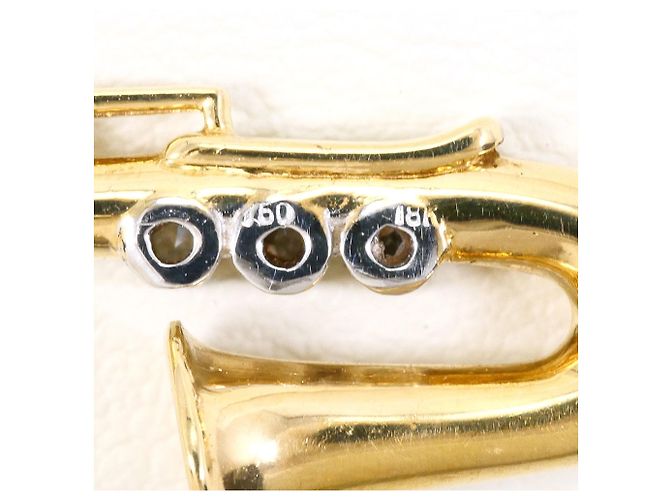 Autre Marque Collar de oro 18K con diamante Dorado - vista 4