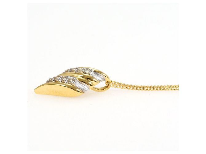 Autre Marque Colar elegante em ouro 18K com diamante Dourado - vista 2