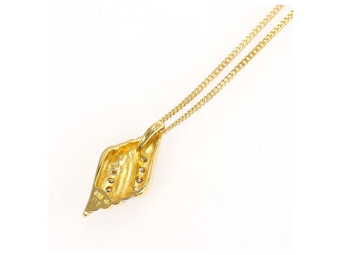 Autre Marque Colar elegante em ouro 18K com diamante Dourado - vista 3