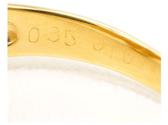 Autre Marque Anello fede in oro giallo 18K con diamante e zaffiro D'oro - vista 6