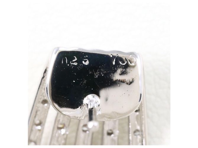Autre Marque Creolen aus 18K Weißgold mit Diamanten Golden - Ansicht 4