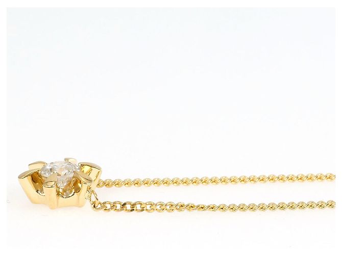 Autre Marque Halskette aus 18K Gelbgold mit Diamant Golden - Ansicht 2