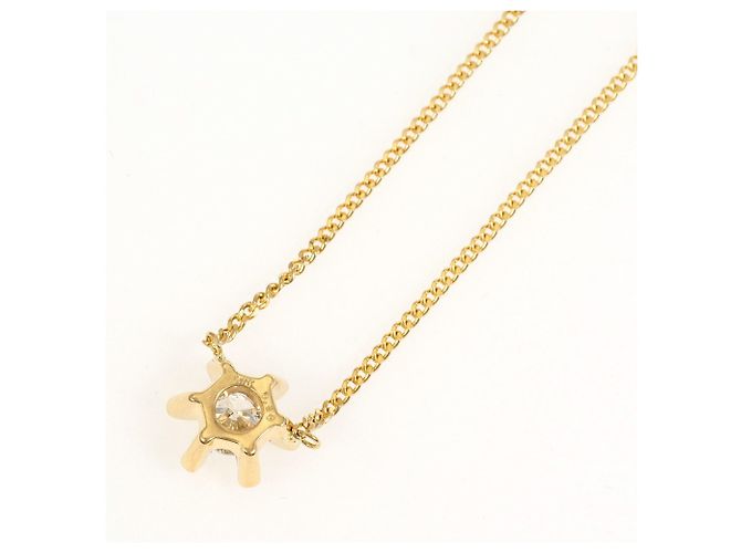 Autre Marque Halskette aus 18K Gelbgold mit Diamant Golden - Ansicht 3