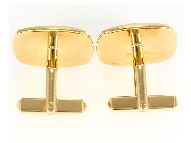 Autre Marque Gemelos de oro amarillo 18K con jade Dorado - vista 4