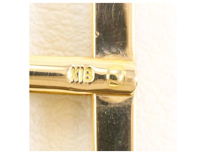 Autre Marque Gemelos de oro amarillo 18K con jade Dorado - vista 5