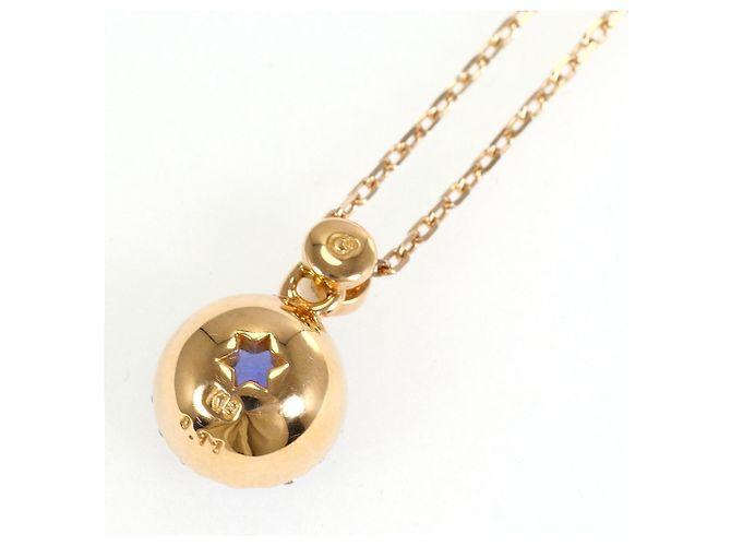 Autre Marque Collana in oro rosa 18K con tanzanite e diamante D'oro - vista 3