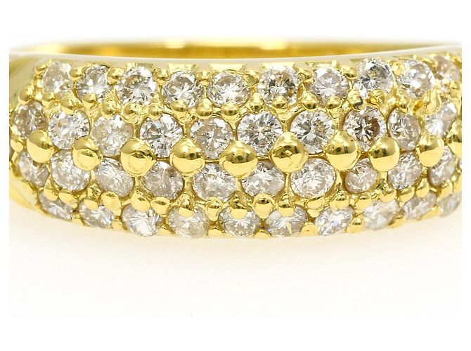 Autre Marque Bandring aus 18K Gelbgold mit Diamant Golden - Ansicht 2