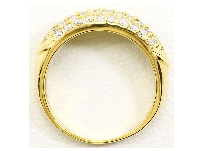 Autre Marque Bandring aus 18K Gelbgold mit Diamant Golden - Ansicht 3