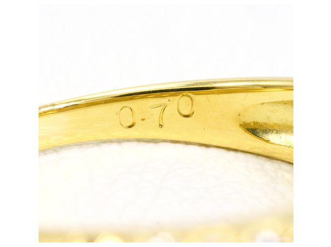 Autre Marque Bandring aus 18K Gelbgold mit Diamant Golden - Ansicht 6