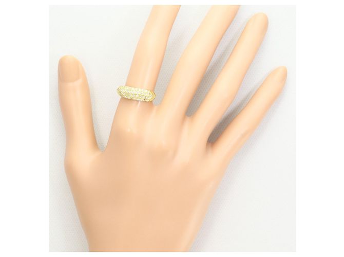 Autre Marque Bandring aus 18K Gelbgold mit Diamant Golden - Ansicht 7