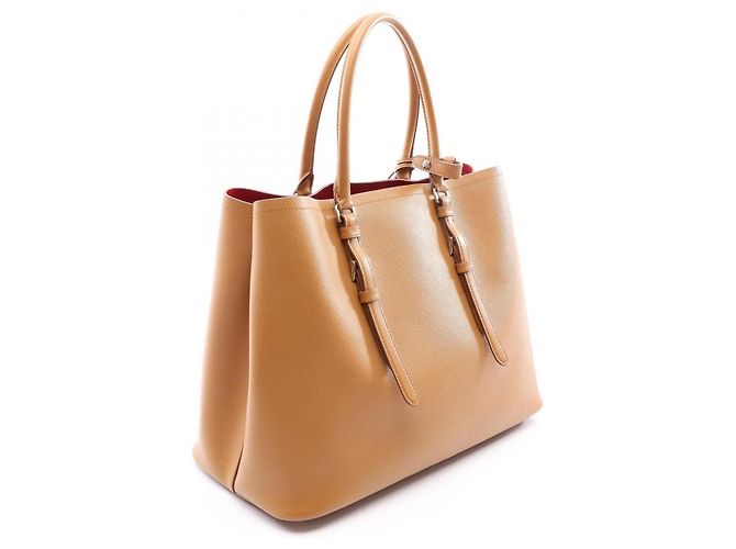 Bolso Tote Prada Triangle Logo Castaño - vista 2