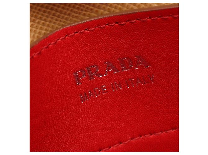 Bolso Tote Prada Triangle Logo Castaño - vista 4