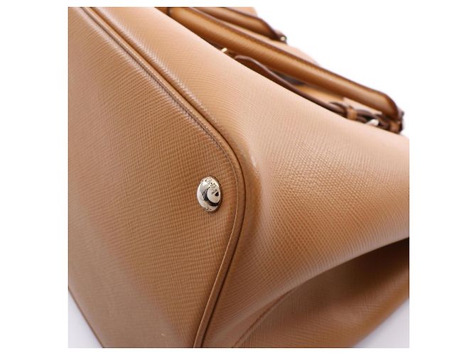 Bolso Tote Prada Triangle Logo Castaño - vista 6