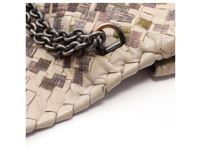 Bottega Veneta Borsa a Tracolla Small Olympia Marrone Multicolore - vista 7