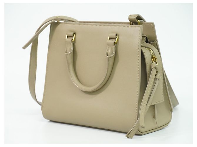 Autre Marque Saint Laurent East Side Smooth Leather Small Beige - vista 2