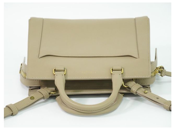 Autre Marque Saint Laurent East Side Smooth Leather Small Beige - vista 6