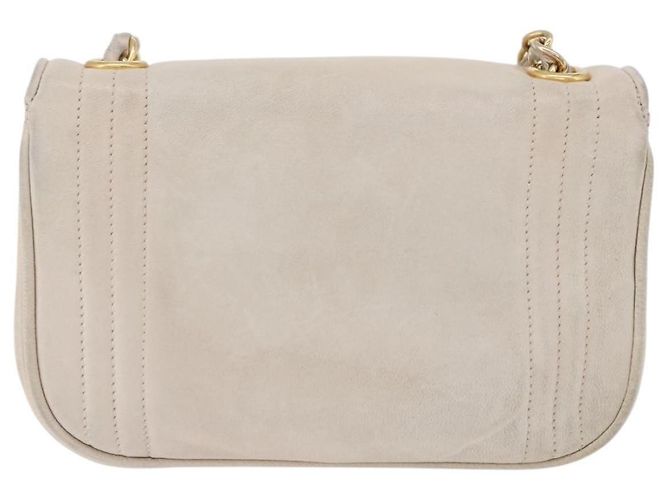 Chanel Vintage CC Stitch Flap Leather Mini Beige - vue 2