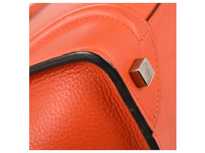 Céline Celine Luggage Grainy Leather Micro Red - view 6