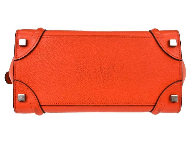 Céline Celine Luggage Grainy Leather Micro Red - view 7