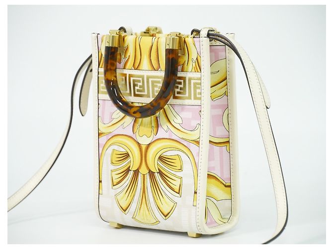 Fendi x Versace Fendace Convertible Sunshine Shopper Printed Laminated Leather Mini Mehrfarben - Ansicht 2