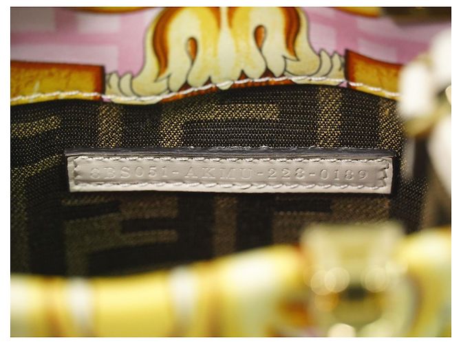 Fendi x Versace Fendace Convertible Sunshine Shopper Printed Laminated Leather Mini Mehrfarben - Ansicht 6