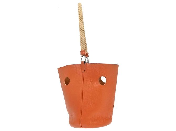 Hermès Hermes Mangeoire Clemence PM Laranja - vista 2