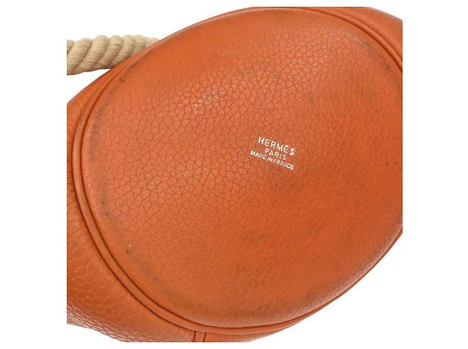 Hermès Hermes Mangeoire Clemence PM Laranja - vista 4