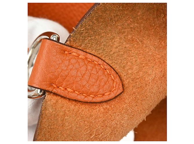 Hermès Hermes Mangeoire Clemence PM Laranja - vista 5
