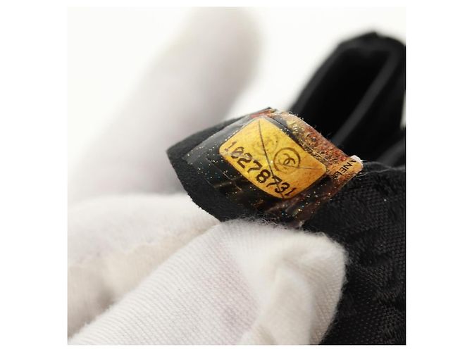 Chanel Camellia No.5 Chain Flap Velvet Large Schwarz - Ansicht 7
